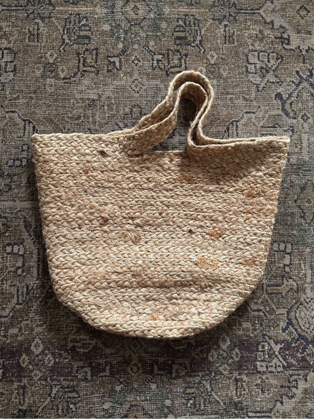 Handmade Woven Jute Basket Bag